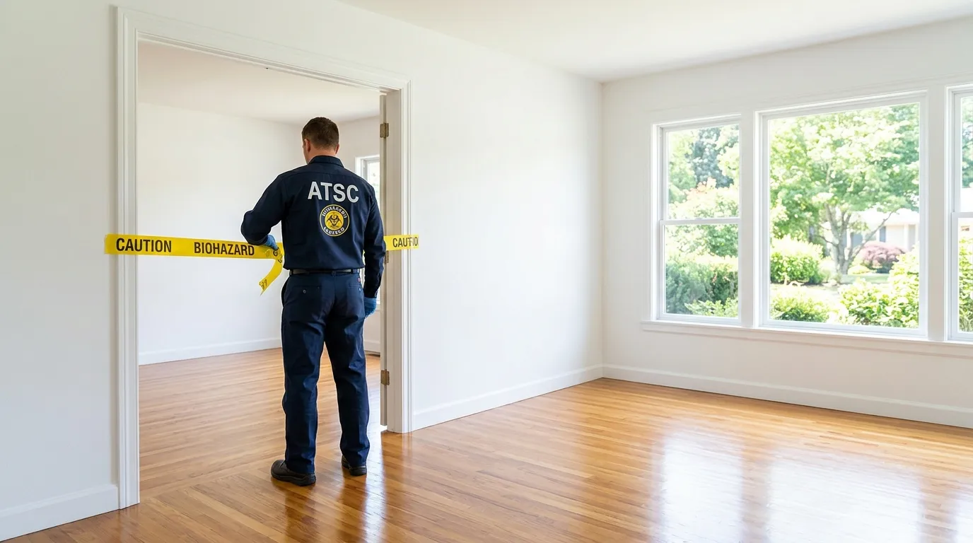 Certified biohazard cleanup crew performing Trauma Scene Cleanup in South Ozone Park